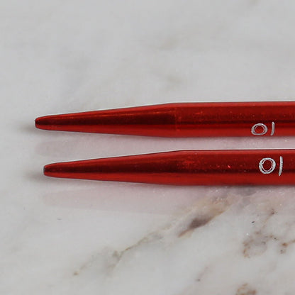 Yabalı 4 mm 35 cm Kırmızı Cetvelli Örgü Şişi - YBL-347