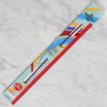 Yabalı 3.5 mm 35 cm Mor Cetvelli Örgü Tığı - YBL-348