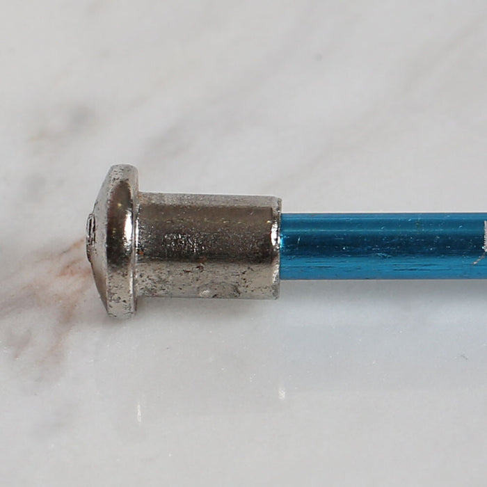 Yabalı 4 mm 35 cm Mavi Cetvelli Örgü Tığı - YBL-348