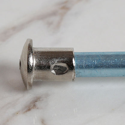 Yabalı 6 mm 35 cm Mavi Cetvelli Örgü Tığı - YBL-348