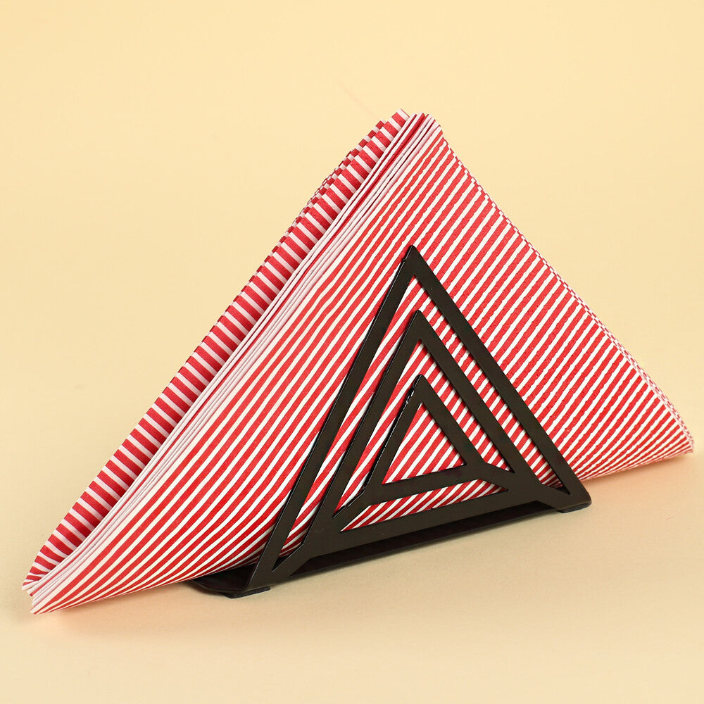 Loren Home Prizma Siyah Metal Peçetelik