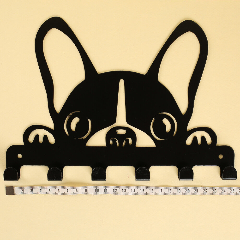 Loren Home Siyah Metal Köpek Anahtarlık