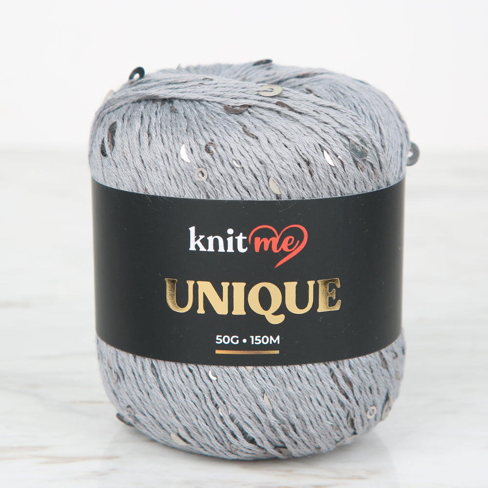 Knitme UNIQUE Gri El Örgü İpi - 19