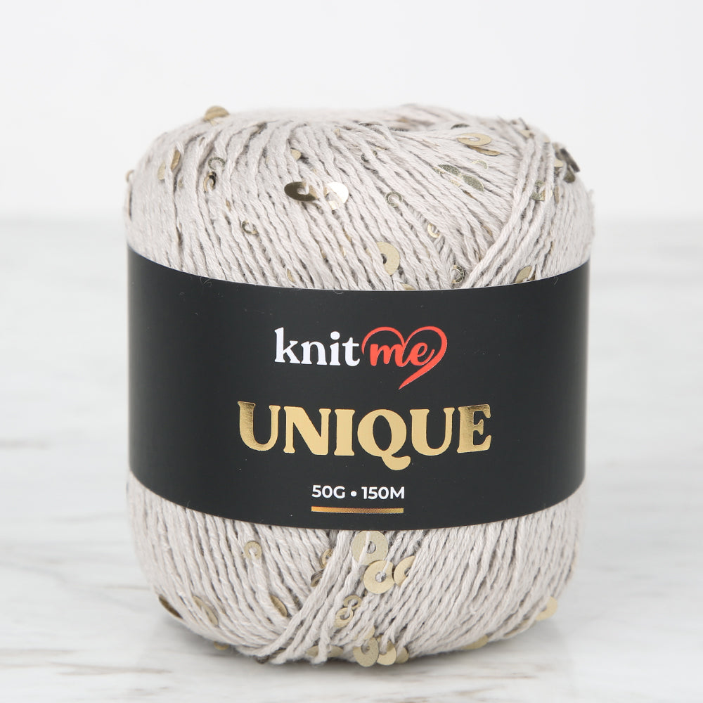 Knitme UNIQUE Bej El Örgü İpi - 17