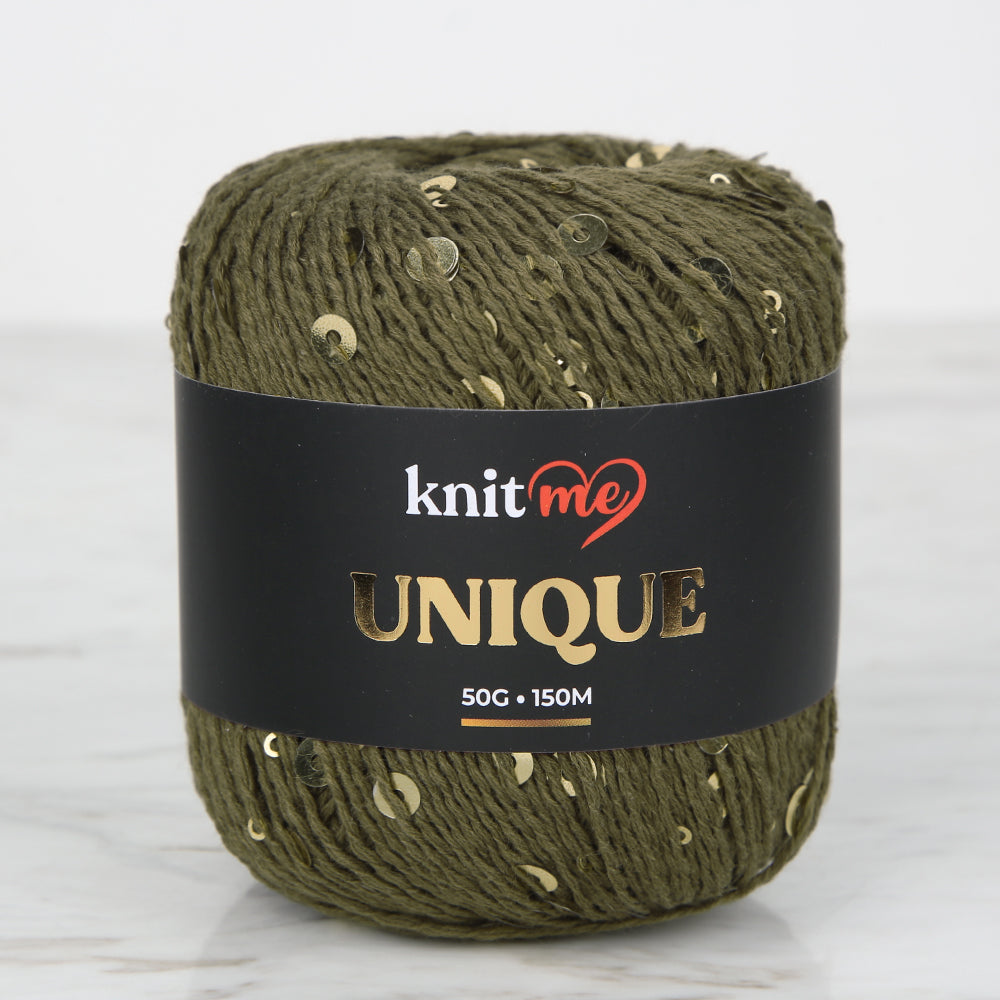 Knitme UNIQUE Haki El Örgü İpi - 15