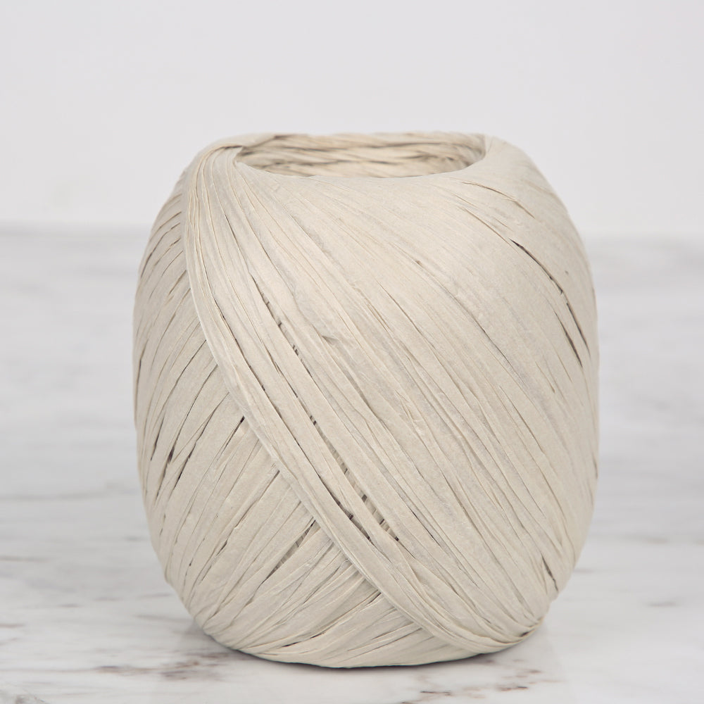 İplix Natural Raffia Krem Kağıt İp - 45