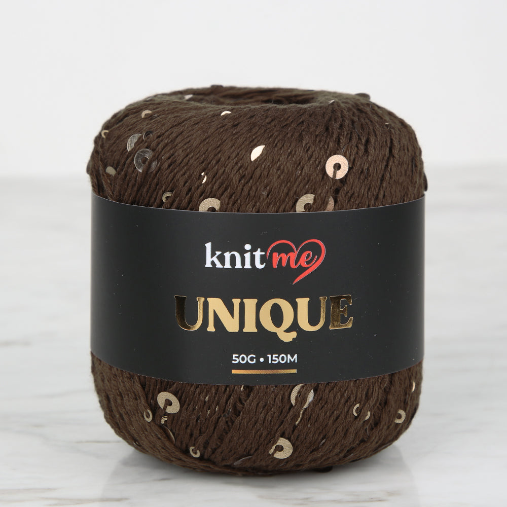 Knitme UNIQUE Kahverengi El Örgü İpi -2