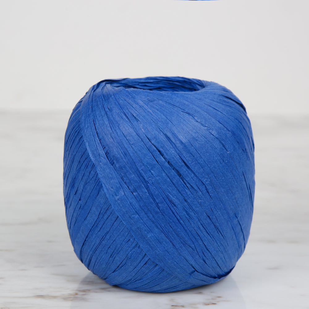 İplix Natural Raffia Mavi Kağıt İp - 88A