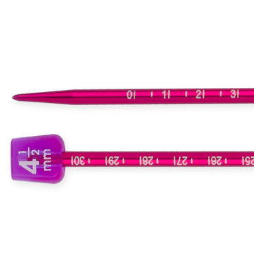 Pony Measure 4.5 mm 35 cm Kırmızı Cetvelli Alüminyum Örgü Şişi - 34510