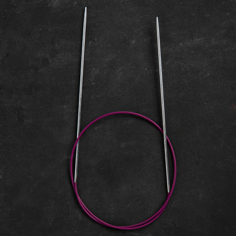 KnitPro Nova Metal 2 Mm 60 Cm Mor Misinalı Şiş - 10311