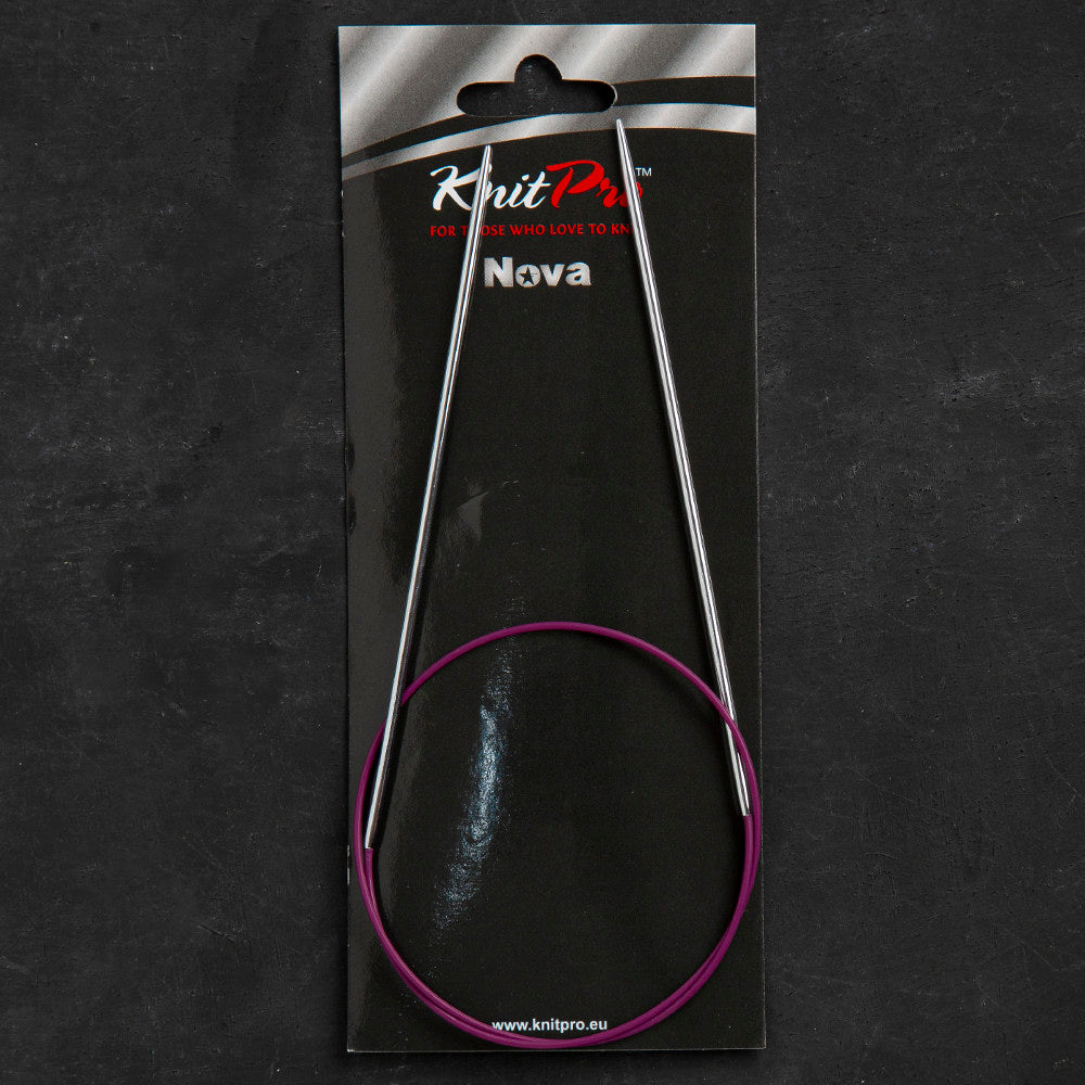 KnitPro Nova Metal 2.25 Mm 60 Cm Metal Mor Misinalı Şiş - 10315