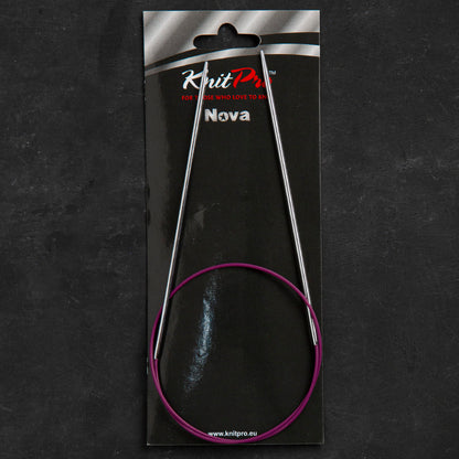 KnitPro Nova Metal 2.25 Mm 60 Cm Metal Mor Misinalı Şiş - 10315