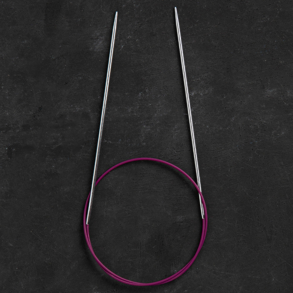 KnitPro Nova Metal 2.25 Mm 60 Cm Metal Mor Misinalı Şiş - 10315