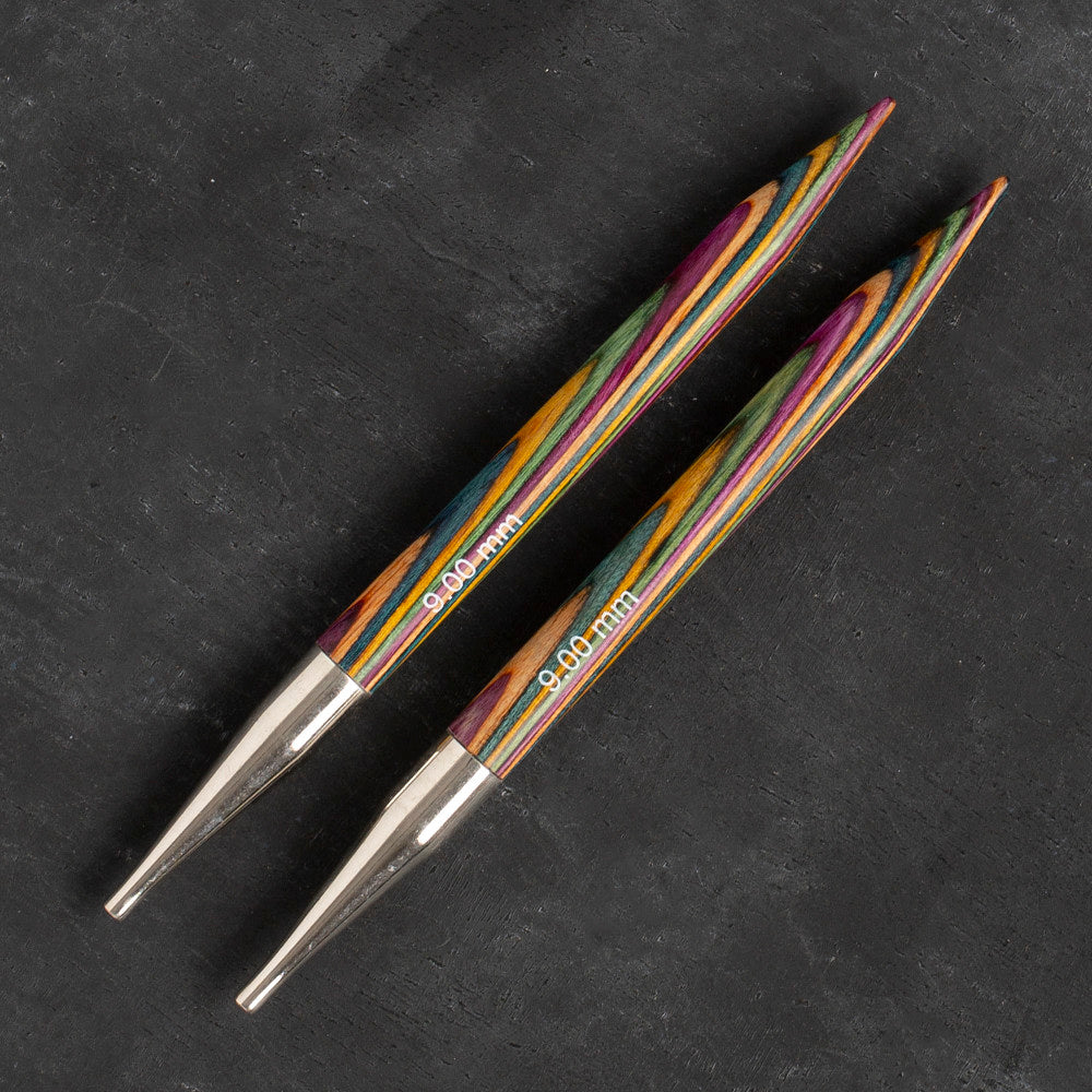 KnitPro Symfonie 9 mm Değiştirilebilir Ahşap Misinalı Şiş Ucu - 20410