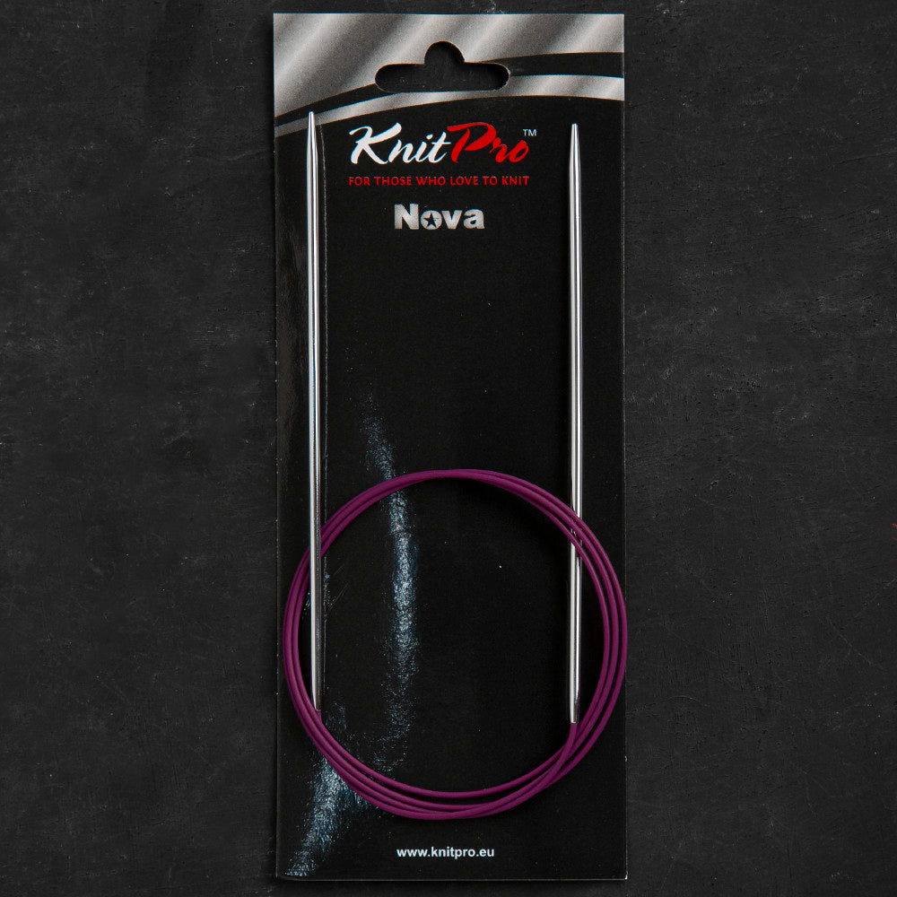 KnitPro Nova Metal 2.5 Mm 100 Cm Metal Mor Misinalı Şiş - 10363