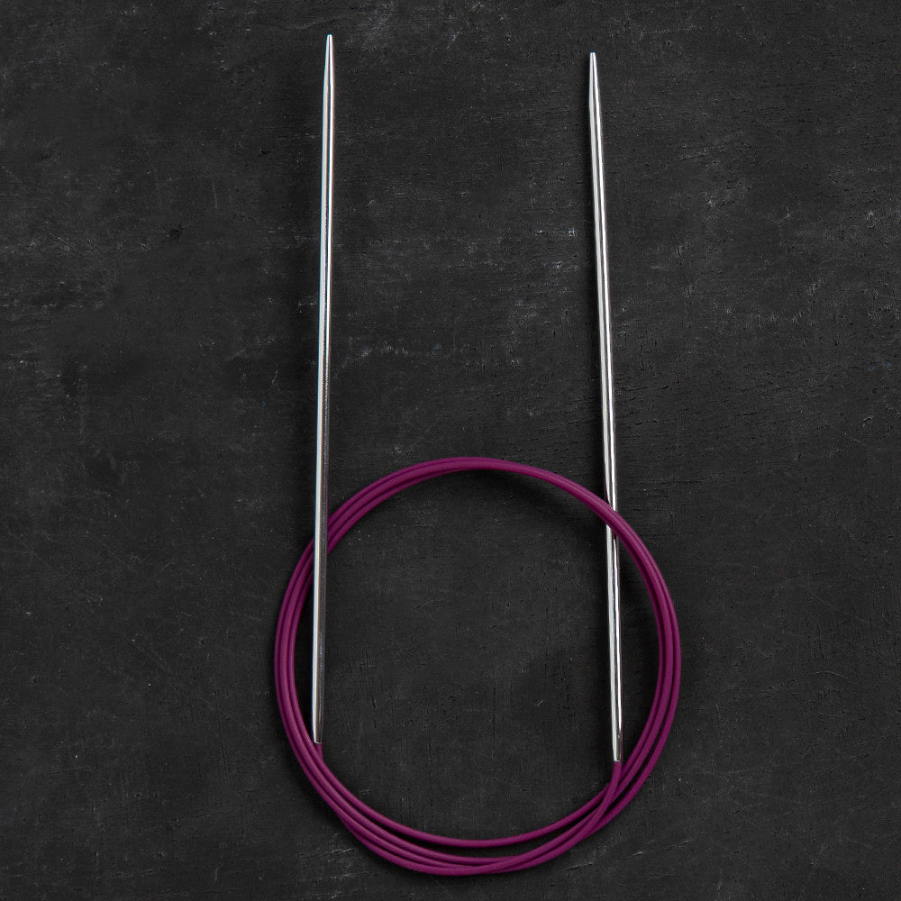 KnitPro Nova Metal 2.5 Mm 100 Cm Metal Mor Misinalı Şiş - 10363