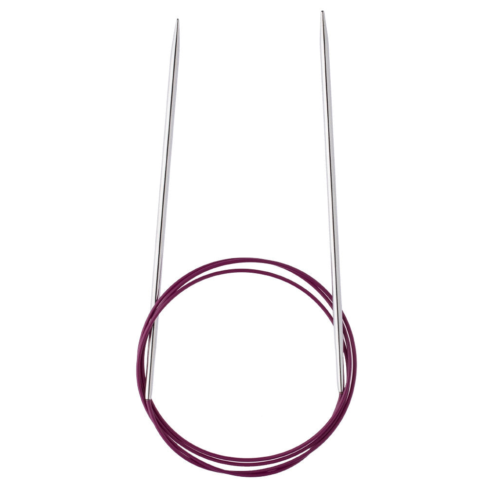 KnitPro Nova Metal 3 Mm 100 Cm Metal Mor Misinalı Şiş - 10365