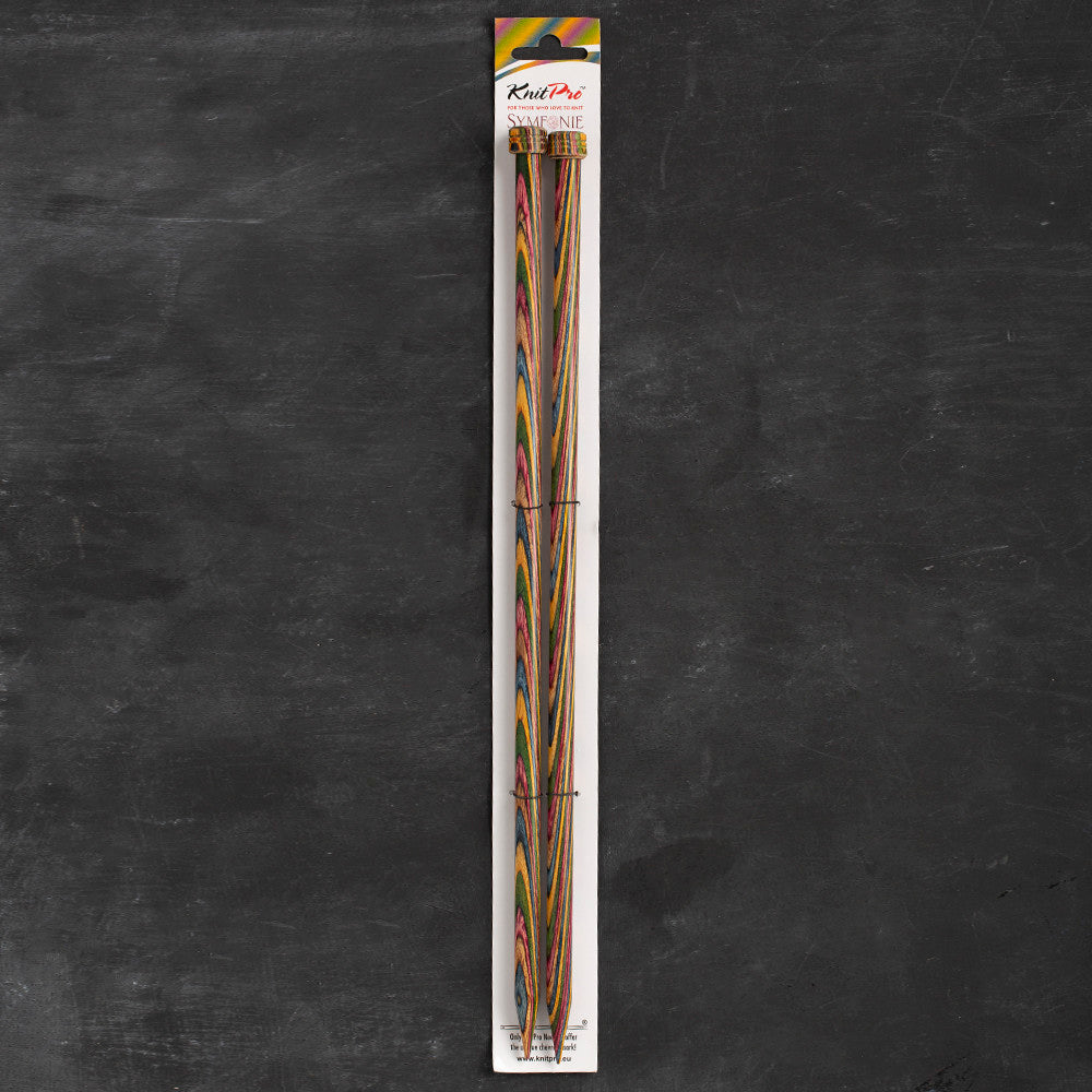 KnitPro Symfonie 10 mm 35 cm Ahşap Örgü Şişi - 20226