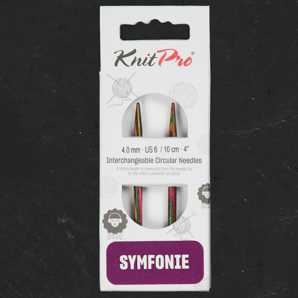 Knitpro Symfonie 4 Mm 8,5 Cm Değiştirilebilir Örgü Misina Şişi - 20424