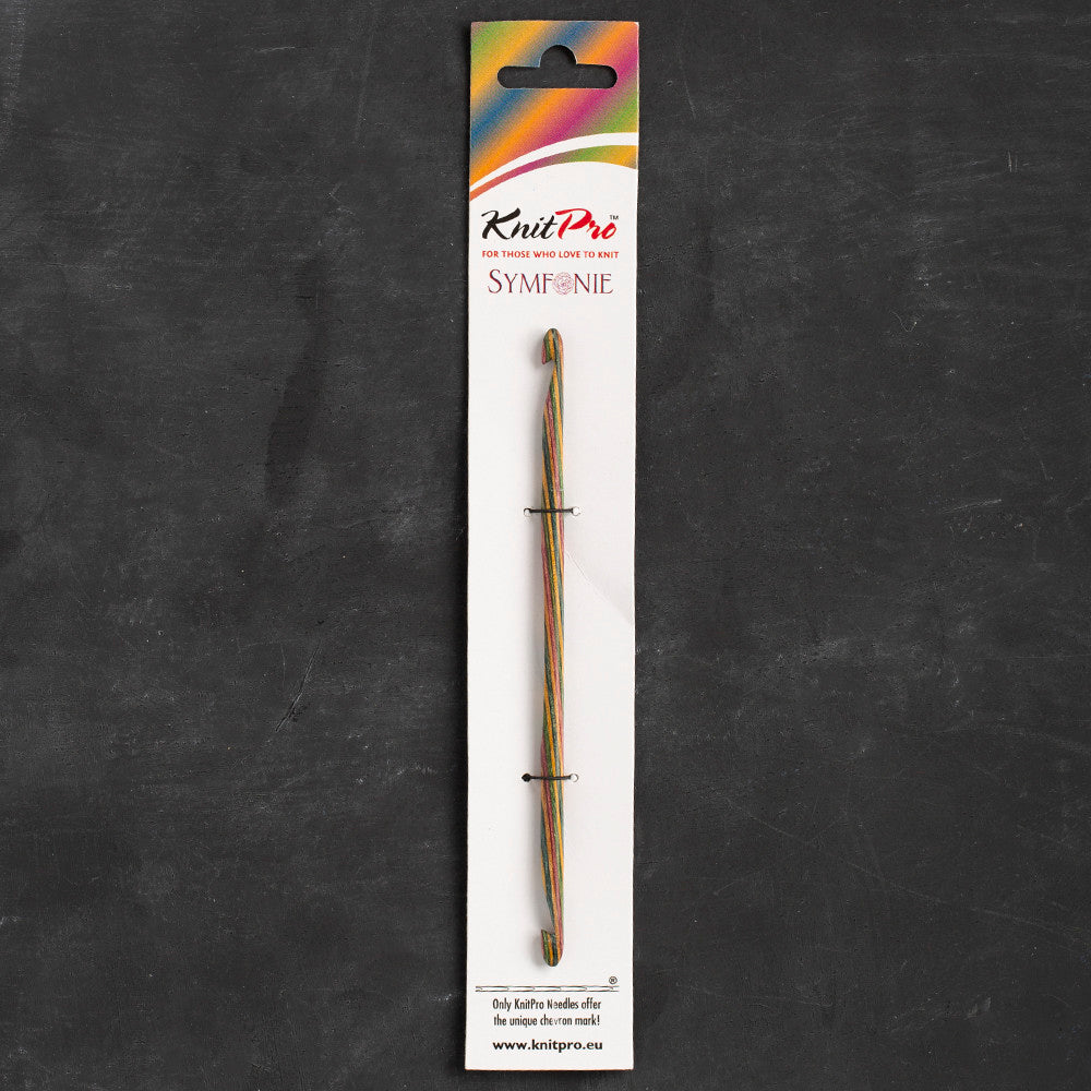 KnitPro Symfonie 5 mm - 5,5 mm 15 cm Çift Uçlu Tunus Tığı - 20727