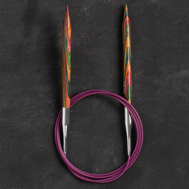 KnitPro Symfonie 7 mm 100 cm Ahşap Misinalı Şiş - 21358