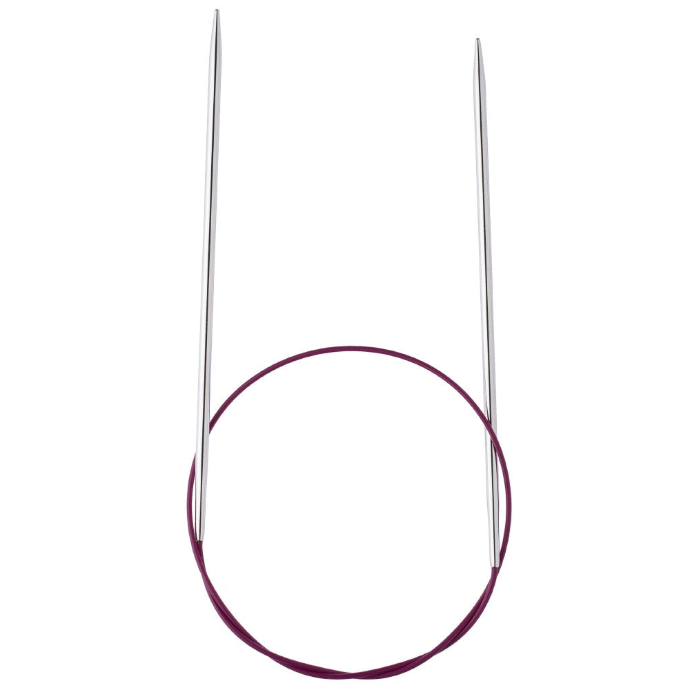 KnitPro Nova Metal 3.5 Mm 60 Cm Metal Mor Misinalı Şiş - 11320