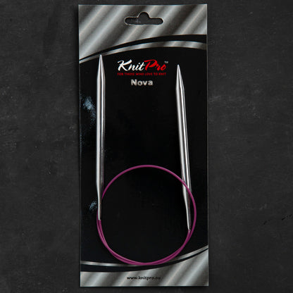 KnitPro Nova Metal 7 Mm 60 Cm Metal Mor Misinalı Şiş - 11328