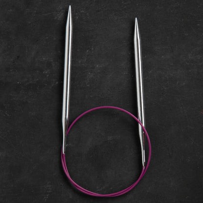 KnitPro Nova Metal 7 Mm 60 Cm Metal Mor Misinalı Şiş - 11328