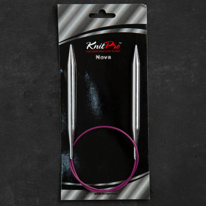 KnitPro Nova Metal 9 Mm 60 Cm Metal Mor Misinalı Şiş - 11330