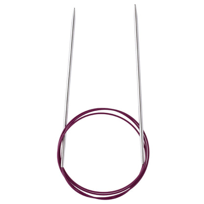 KnitPro Nova Metal 4 Mm 100 Cm Metal Mor Misinalı Şiş - 11352