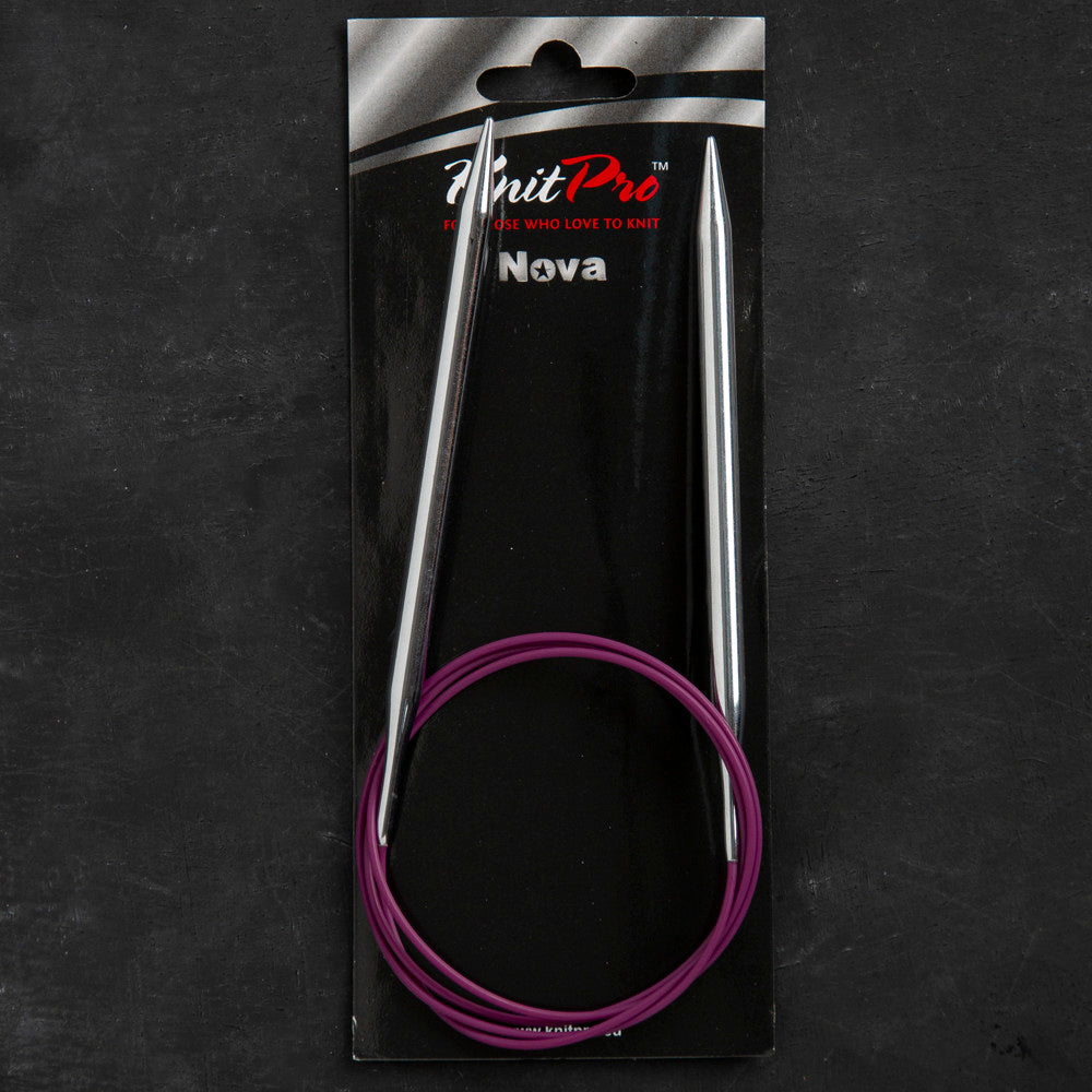 KnitPro Nova Metal 6.5 Mm 100 Cm Metal Mor Misinalı Şiş - 11357