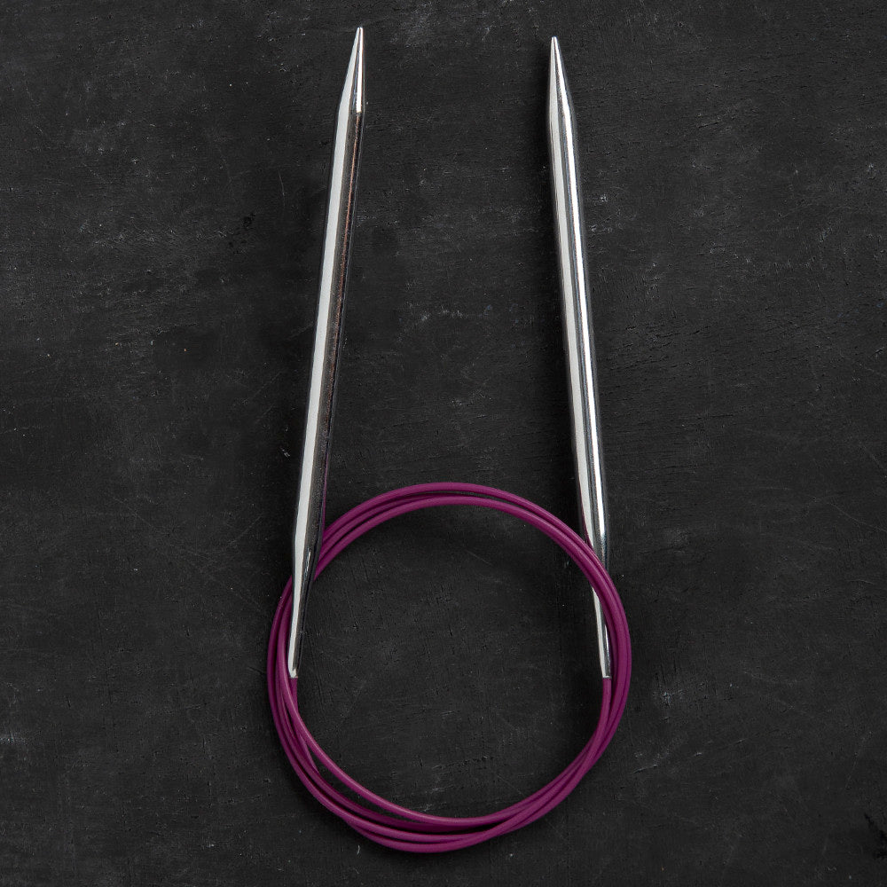 KnitPro Nova Metal 6.5 Mm 100 Cm Metal Mor Misinalı Şiş - 11357