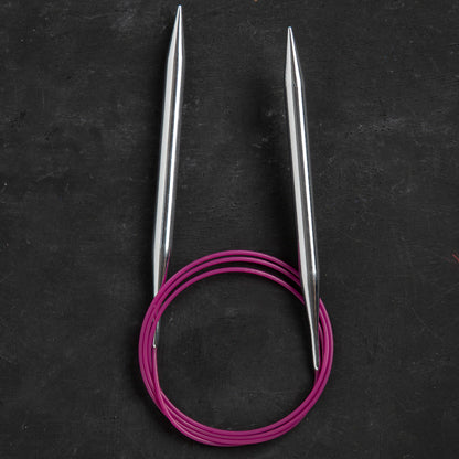 KnitPro Nova Metal 8 Mm 100 Cm Metal Mor Misinalı Şiş - 11359