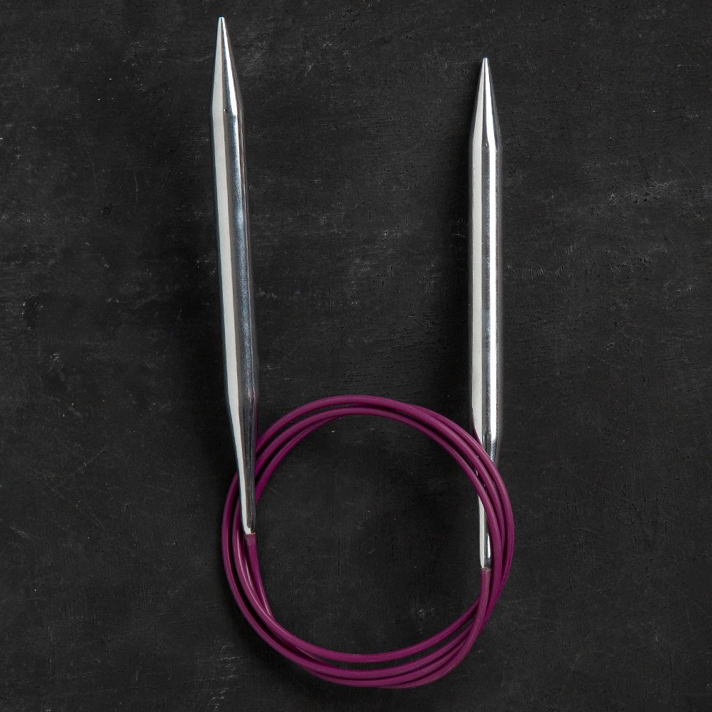 KnitPro Nova Metal 9 Mm 100 Cm Metal Mor Misinalı Şiş - 11360