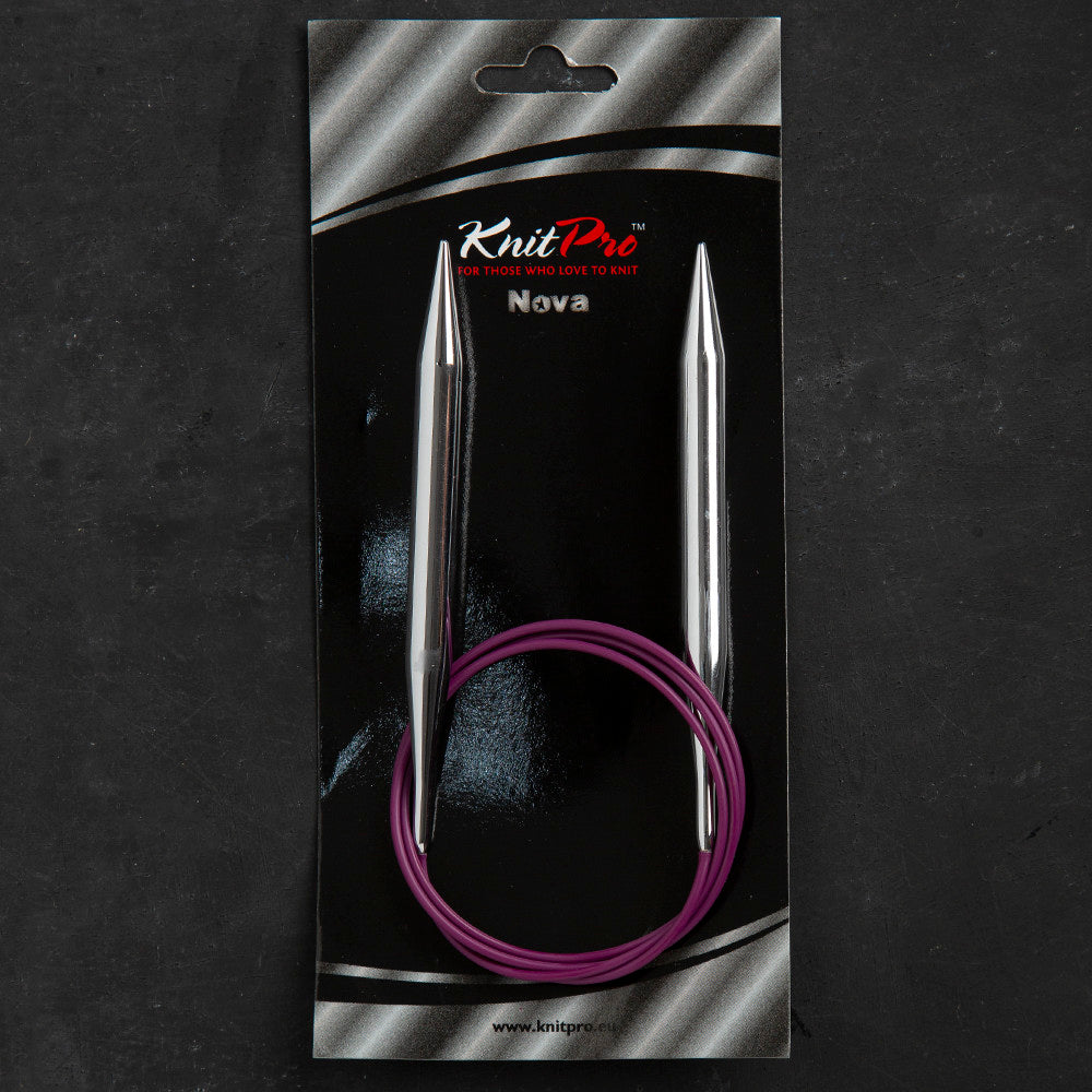 KnitPro Nova Metal 10 Mm 100 Cm Metal Mor Misinalı Şiş - 11361