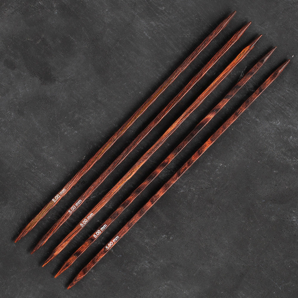 Knitpro Symfonie Cubics 5mm 20cm Kübik Çorap Şişi - 25114