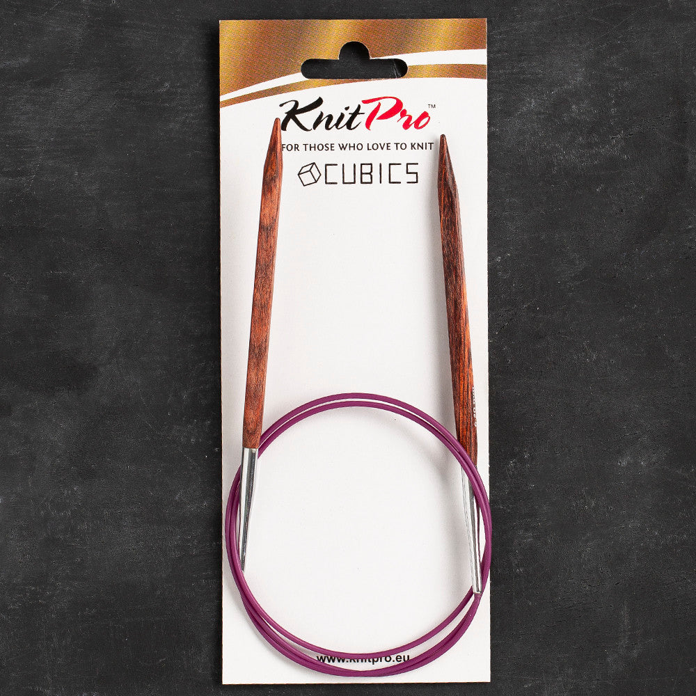 Knitpro Symfonie Cubics 6.5mm 80cm Kübik Misinalı Şiş - 25338
