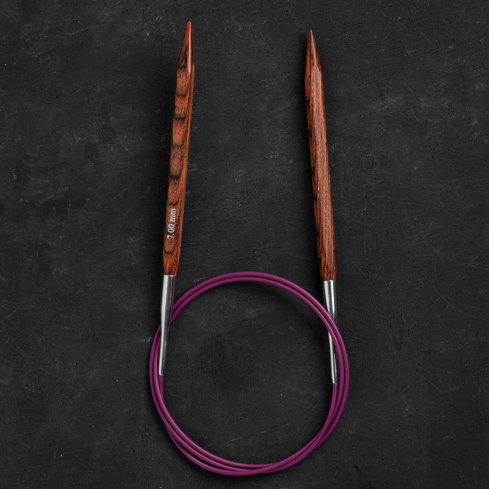 Knitpro Symfonie Cubics 7mm 80cm Kübik Misinalı Şiş - 25339