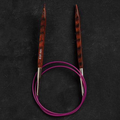 Knitpro Symfonie Cubics 8mm 80cm Kübik Misinalı Şiş - 25340