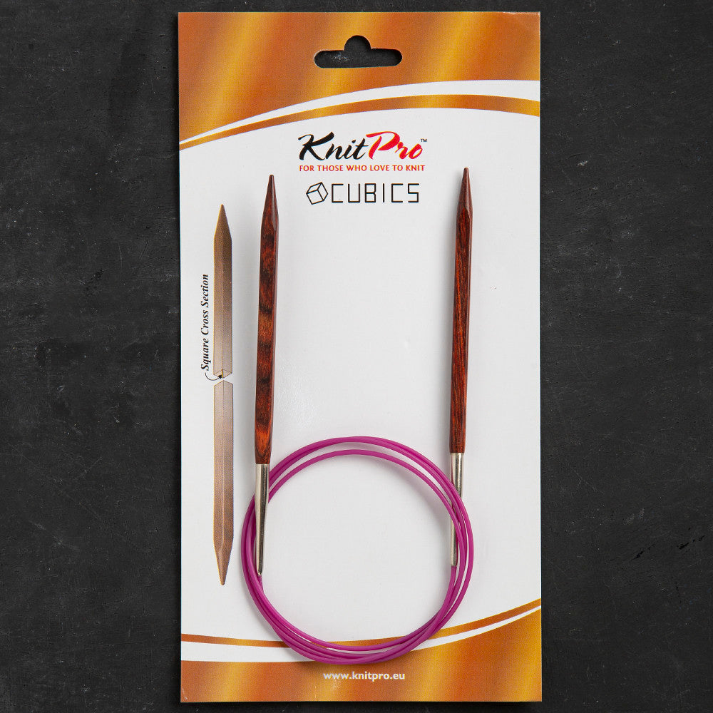 Knitpro Symfonie Cubics 6.5mm 100cm Kübik Misinalı Şiş - 25348
