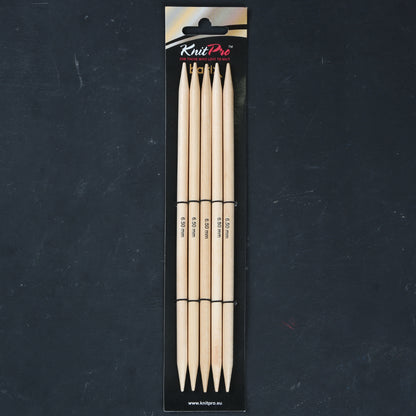 KnitPro Basix Birch Huş Ağacı 6.5mm 20cm Çorap Şişi - 35122