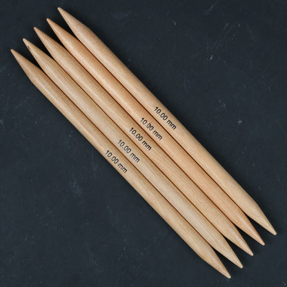 KnitPro Basix Birch Huş Ağacı 10mm 20cm Çorap Şişi - 35126