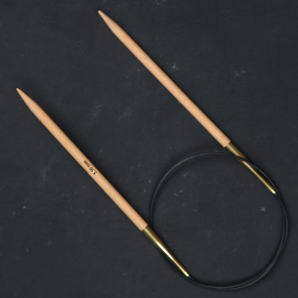 KnitPro Basix Birch Huş Ağacı 5.5mm 60cm Misinalı Şiş - 35321