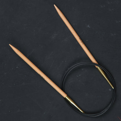 KnitPro Basix Birch Huş Ağacı 5.5mm 80cm Misinalı Şiş - 35331