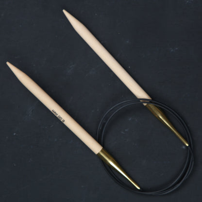 KnitPro Basix Birch Huş Ağacı 8mm 80cm Misinalı Şiş - 35335