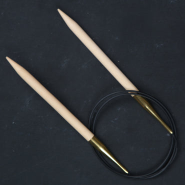 KnitPro Basix Birch Huş Ağacı 9mm 80cm Misinalı Şiş - 35336