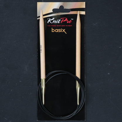 KnitPro Basix Birch Huş Ağacı 7mm 100cm Misinalı Şiş - 35344