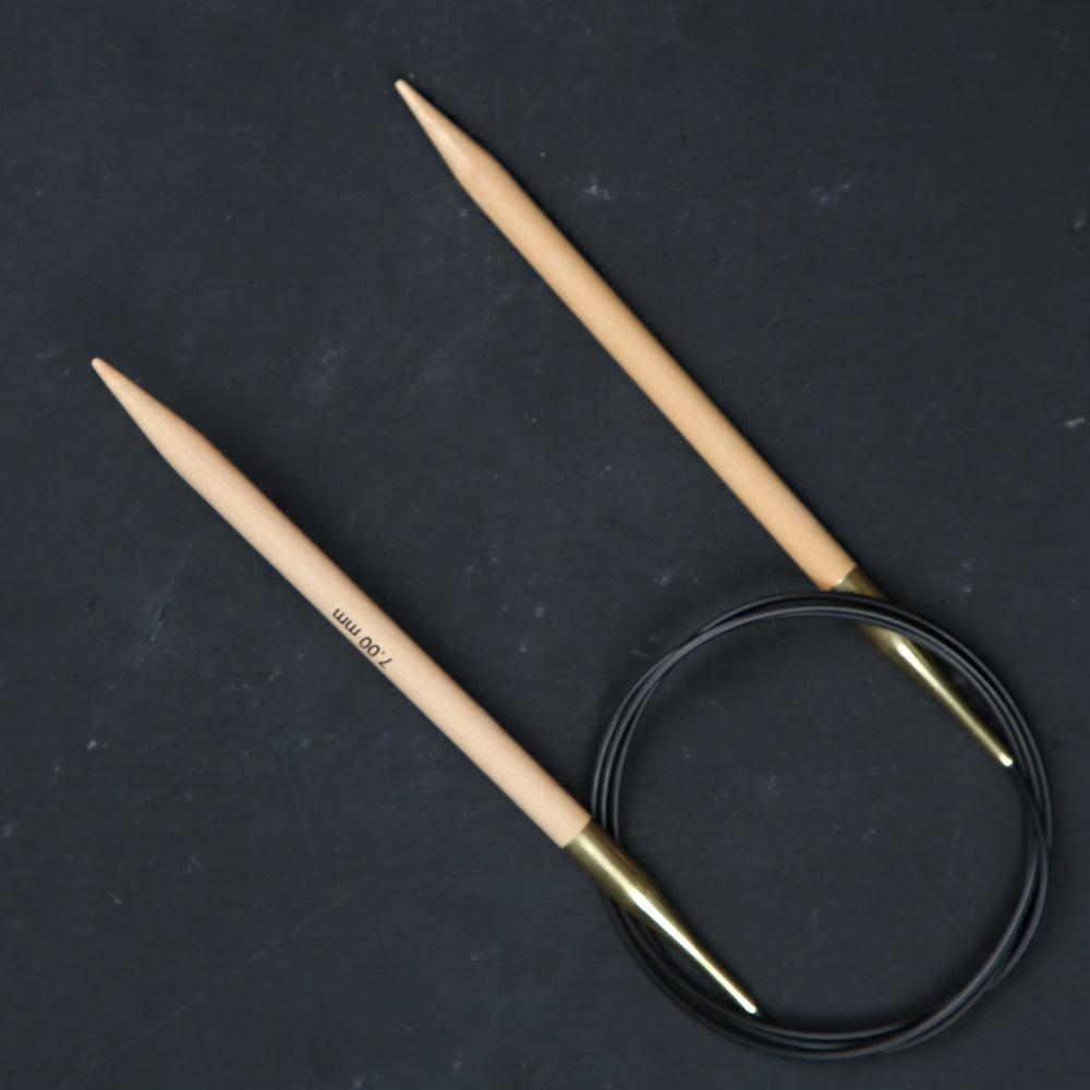 KnitPro Basix Birch Huş Ağacı 8mm 100cm Misinalı Şiş - 35345