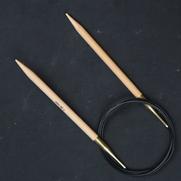 KnitPro Basix Birch Huş Ağacı 8mm 100cm Misinalı Şiş - 35345