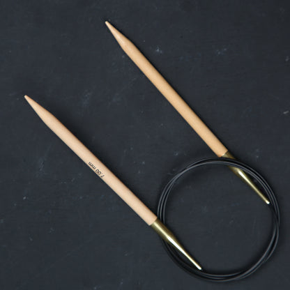 KnitPro Basix Birch Huş Ağacı 8mm 100cm Misinalı Şiş - 35345